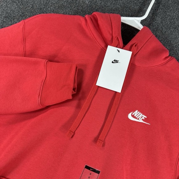 Nike Other - Nike Sportswear Club Fleece University Red Hoodie Men's Sz S (BV2654 657)